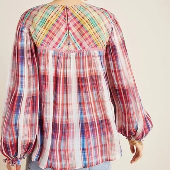 ⚡️🌧️ Sale 🌧️⚡️Anthropologie Miranda Peasant Blouse - S - Picture 5 of 6